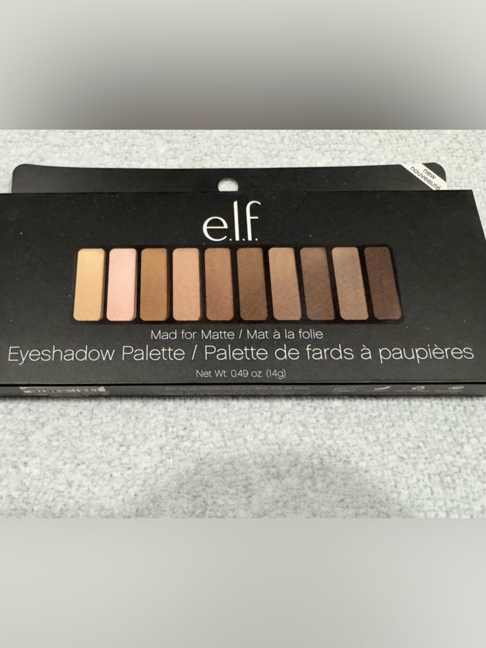 BNIB e.l.f. Mad for Matte Eyeshadow Palette - Neutral Browns & Nude Shades